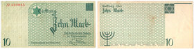 Banknotes
POLSKA/ POLAND/ POLEN / PAPER MONEY / BANKNOTE

Litzmannstadt/ Getto Lodz. 10 Mark 1940 
10 marek 1940. Późna emisja, papier w kolorze z...