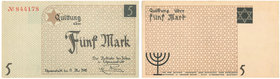 Banknotes
POLSKA/ POLAND/ POLEN / PAPER MONEY / BANKNOTE

Litzmannstadt/ Getto Lodz. 5 Mark 1940 
5 marek 1940. Późna emisja, numerator typu I.Wyś...