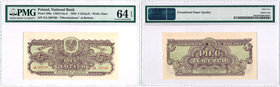 Banknotes
POLSKA/ POLAND/ POLEN / PAPER MONEY / BANKNOTE

PRL. 5 zlotych 1944 ser xA OBOWIAZKOWE PMG 64 EPQ 
Banknot w gradingu PMG z notą 64 oraz...