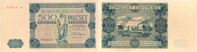 Banknotes
POLSKA/ POLAND/ POLEN / PAPER MONEY / BANKNOTE

500 zlotych 1947 ser D2 - RARITY R4 
Sztywny papier bez załamań i zabrudzeń. Minimalnie ...