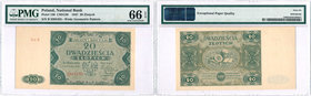 Banknotes
POLSKA/ POLAND/ POLEN / PAPER MONEY / BANKNOTE

PRL. 20 zlotych 1947 ser B PMG 66 EPQ (MAX) - RARITY R3 
Najwyższa nota gradingowa na św...