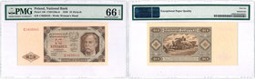 Banknotes
POLSKA/ POLAND/ POLEN / PAPER MONEY / BANKNOTE

PRL. 10 zlotych 1948 ser C PMG 66 EPQ 
Idealnie zachowany egzemplarz w gradingu PMG 66 z...