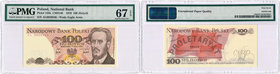 Banknotes
POLSKA/ POLAND/ POLEN / PAPER MONEY / BANKNOTE

PRL. 100 zlotych 1976 Warynski ser Al PMG 67 EPQ (2 MAX) 
Banknot w gradingu PMG z notą ...
