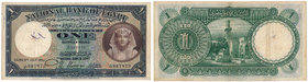 Banknotes
PAPER MONEY / BANKNOTE / RARE

Egypt. 1 pound 1941 ser J/47 
Egzemplarz. z naturalnymi śladami obiegu. Złamania, przybrudzenia, brak uby...