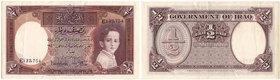 Banknotes
PAPER MONEY / BANKNOTE / RARE

Iraq. 1/2 dinara 1931 (1942) ser E - RARITY 
Banknot dwukrotnie złamany, delikatne zagniecenia papieru, a...