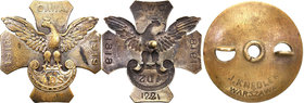 Decorations, Orders, Badges 
POLSKA/ POLAND/ POLEN / RUSSIA

Poland. Badge 4th Division Riflemen 1919, Knedler No. 1221 - Ernest Angelo 
Tombak. O...