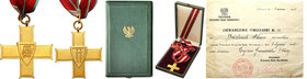 Decorations, Orders, Badges
POLSKA/ POLAND/ POLEN / RUSSIA

Order of the Grunwald Cross, 1st class, Gold. Giving to Adam Prochnik - complete in a b...