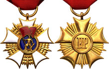 Decorations, Orders, Badges 
POLSKA/ POLAND/ POLEN / RUSSIA

PRL. Order of the Banner of Labor - 1st class 
Mosiądz złocony. Kompletne emalie, ory...