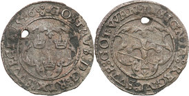 Gustav Vasa
Szwecja / Sweden / Schweden / Suède / Sverige

Gustaw Waza (1521-1560) 4 fenigi 1546, Svartsjö 
Aw. W obwódce sznurowej i ozdobnej tar...