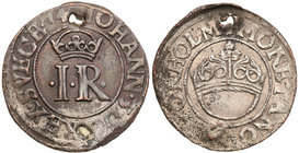 John III
Szwecja / Sweden / Schweden / Suède / Sverige

Johan III (1568-1592) 1/2 öre 1574 Stockholm (próba srebra 203/1000) 
Aw. W obwódce perełk...