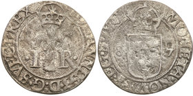 John III
Szwecja / Sweden / Schweden / Suède / Sverige

Johan III (1568-1592) 1/2 öre 1587 Stockholm 
Aw. W obwódce perełkowej ukoronowany Snop Wa...