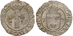 John III
Szwecja / Sweden / Schweden / Suède / Sverige

Johan III (1568-1592) Fyrk 1577 Stockholm 
Aw. W obwódce perłowej ukoronowany Snop WazówNa...