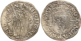 Sigismund Vasa
Polska / Poland / Vasa / Polen / Szwecja / Sweden / Schweden / Suède / Sverige

Zygmunt Waza (1592-1599) 1 öre 1597 Stockholm 
Aw.:...