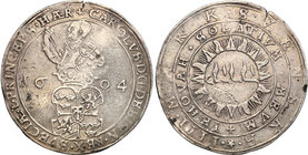 Charles IX
Szwecja / Sweden / Schweden / Suède / Sverige

Karol IX (1904-1611) 4 marki 1604 Stockholm
Aw.: W obwódce perełkowej półpostać władcy, ...