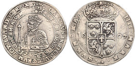 Charles IX
Szwecja / Sweden / Schweden / Suède / Sverige

Karol IX (1904-1611) 4 Mark (Marki) 1607 Stockholm 
Aw. W obwódce perełkowej popiersie w...