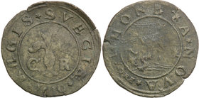 Charles IX
Szwecja / Sweden / Schweden / Suède / Sverige

Karol IX (1904-1611) 1 öre 1610 Stockholm 
Aw. W obwódce sznurowej Snop Wazów, po boku i...