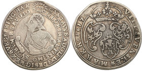 Gustavus Adolphus
Szwecja / Sweden / Schweden / Suède / Sverige

Gustaw II Adolf (1611-1632) VIII Marek 1617 Stockholm 
Aw.: W obwódce perełkowej ...