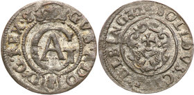 Gustavus Adolphus
Szwecja / Sweden / Schweden / Suède / Sverige

Gustaw II Adolf (1611-1632) Szelag 1632, Elblag / Elbing 
Aw. W obwódce perełkowe...