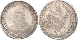 Christina (Christina of Sweden)
Szwecja / Sweden / Schweden / Suède / Sverige

Krystyna (1632 – 1654) 1 riksdaler 1645 Stockholm 
Aw. W obwódce pe...