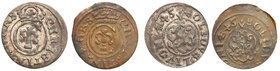 Christina (Christina of Sweden)
Szwecja / Sweden / Schweden / Suède / Sverige

Krystyna (1632 – 1654). set 2 pieces. Szelag 1645, Liwonia / Livonia...