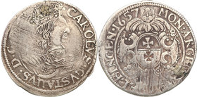 Charles X Gustav
Szwecja / Sweden / Schweden / Suède / Sverige

Karol X Gustaw (1654-1660). Ort (18 Grosz (Groschen)y) 1657, Elblag / Elbing 
Aw.:...