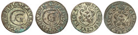Charles X Gustav
Szwecja / Sweden / Schweden / Suède / Sverige

Karol X Gustaw (1654-1660). set 2 pieces. Szelag 1656, Ryga / Riga 
Aw.: W obwódce...