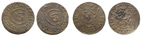 Charles X Gustav
Szwecja / Sweden / Schweden / Suède / Sverige

Karol X Gustaw (1654-1660). set 2 pieces. Szelag 1659, Ryga / Riga 
Aw.: W obwódce...