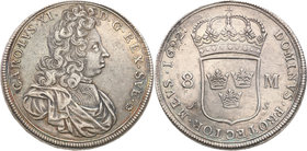 Charles XI of Sweden
Szwecja / Sweden / Schweden / Suède / Sverige

Karol XI (1660-1697). 8 marek 1692, Stockholm 
Aw.: Popiersie władcy w prawo.W...