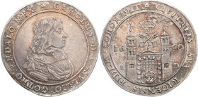 Charles XI of Sweden
Szwecja / Sweden / Schweden / Suède / Sverige

Karol XI (1660-1697). Talar 1660, Ryga / Riga - RARITY 
Aw.: W obwódce sznurow...
