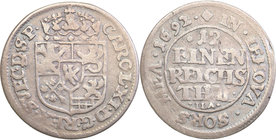 Charles XI of Sweden
Szwecja / Sweden / Schweden / Suède / Sverige

Karol XI (1660-1697). 1/2 talara 1692, Szczecin / Stettin 
Aw.: Ukoronowana pr...