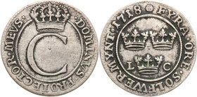 Charles XII of Sweden
Szwecja / Sweden / Schweden / Suède / Sverige

Karol XII (1697-1718). 4 öre 1718, Stockholm 
Aw.: W obwódce perełkowej ukoro...