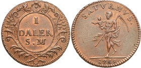 Charles XII of Sweden
Szwecja / Sweden / Schweden / Suède / Sverige

Karol XII (1697-1718). 1 daler 1718, Stockholm 
Aw.: Postać męska z kosą na r...