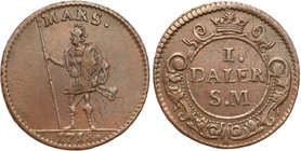 Charles XII of Sweden
Szwecja / Sweden / Schweden / Suède / Sverige

Karol XII (1697-1718). 1 daler 1718, Stockholm 
Aw.: Stojąca męska postać, na...