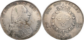 Gustav IV Adolf of Sweden
Szwecja / Sweden / Schweden / Suède / Sverige

Gustaw IV Adolf (1792-1809) Riksdaler 1801 Stockholm 
Aw.: Popiersie wład...