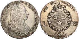 Gustav IV Adolf of Sweden
Szwecja / Sweden / Schweden / Suède / Sverige

Gustaw IV Adolf (1792-1809) Riksdaler 1807 Stockholm 
Aw.: Popiersie wład...