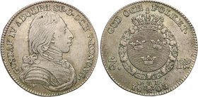Gustav IV Adolf of Sweden
Szwecja / Sweden / Schweden / Suède / Sverige

Gustaw IV Adolf (1792-1809) 1/6 riksdaler 1803 Stockholm 
Aw.: Popiersie ...