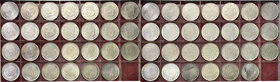 Coin sets
Szwecja / Sweden / Schweden / Suède / Sverige

Gustaw V 1907-1950; Gustaw VI Adolf 1950-1973. set coins 2 Kronen (Krona) – 27 pieces. 
Z...