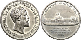 Medals, plaques
Szwecja / Sweden / Schweden / Suède / Sverige

Oskar II (1872-1904). Medal 1866, Stockholm 
Aw.: Głowa władcy w prawo. Pod popiers...