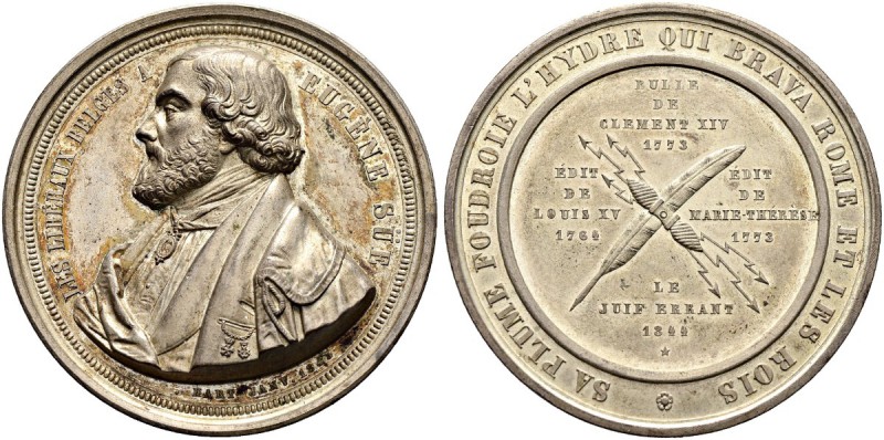BELGIEN 
 Königreich 
 Leopold I. 1831-1865. 
 Bronzemedaille 1845. Auf Eugen...
