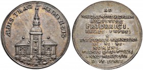 DEUTSCHLAND 
 Brandenburg-Preussen, Markgrafschaft, 1417 Kurfürstentum, 1701 Königreich 
 Friedrich III. (I.), 1688-1713. 
 Silbermedaille 1708. Au...