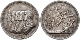 DEUTSCHLAND 
 Brandenburg-Preussen, Markgrafschaft, 1417 Kurfürstentum, 1701 Königreich 
 Friedrich Wilhelm III. 1797-1840. 
 Silbermedaille 1801. ...