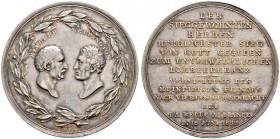 DEUTSCHLAND 
 Brandenburg-Preussen, Markgrafschaft, 1417 Kurfürstentum, 1701 Königreich 
 Friedrich Wilhelm III. 1797-1840. 
 Silbermedaille 1815. ...