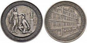 DEUTSCHLAND 
 Frankfurt am Main, Stadt 
 Silbermedaille 1899. Auf den 150. Geburtstag von Johann Wolfgang von Goethe. Stempel von H. Oppenheimer. Mu...