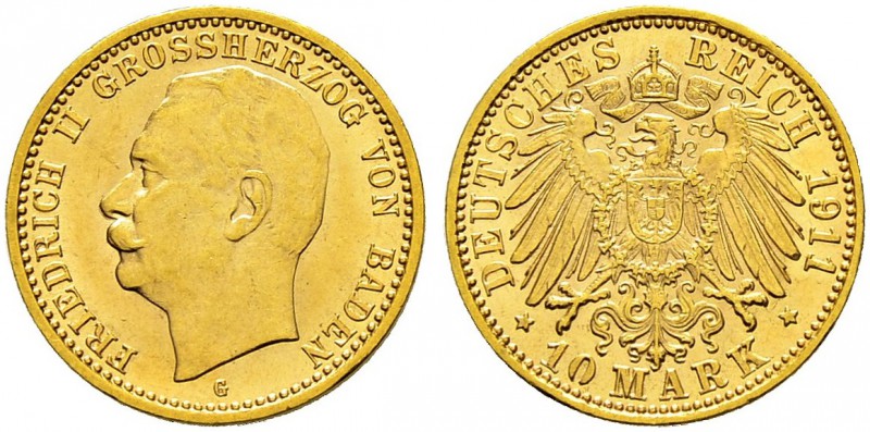 DEUTSCHES KAISERREICH 
 Anhalt, Herzogtum 
 Friedrich II. 1904-1914. 
 10 Mar...