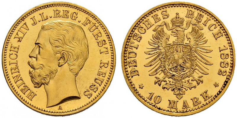 DEUTSCHES KAISERREICH 
 Reuss, Jüngere Linie (-Schleiz), Fürstentum 
 Heinrich...