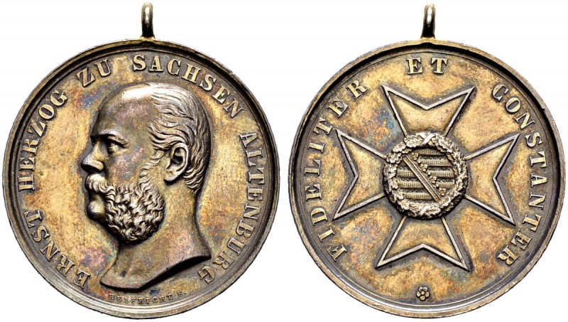 DEUTSCHES KAISERREICH 
 Sachsen-Altenburg, Herzogtum 
 Ernst, 1853-1908. 
 Si...