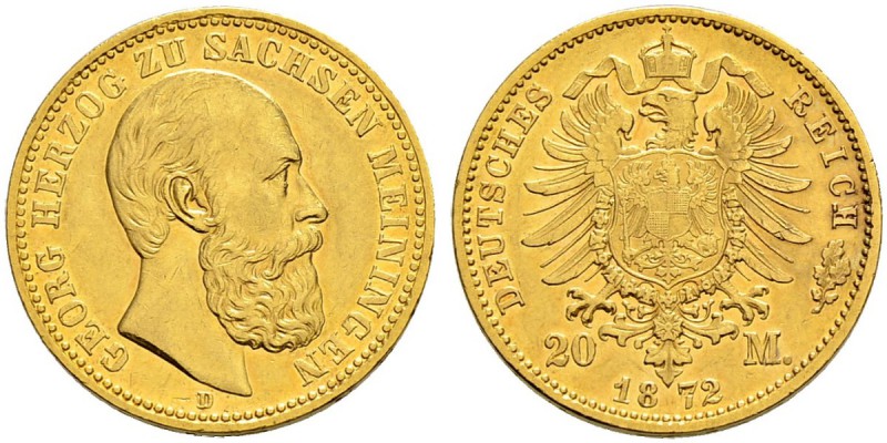 DEUTSCHES KAISERREICH 
 Sachsen-Meiningen, Herzogtum 
 Georg II. 1866-1914. 
...