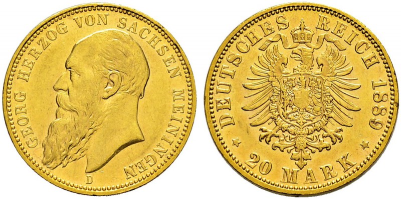 DEUTSCHES KAISERREICH 
 Sachsen-Meiningen, Herzogtum 
 Georg II. 1866-1914. 
...