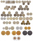 DEUTSCHLAND - Kaiserreich Lots 
 Diverse Münzen. 5 Pfennig 1909 E. 20 Pfennig 1875 D, 1888 A. 25 Pfennig 1910 A. 50 Pfennig 1875 A, 1928 D, 1930 A. 1...