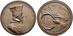 FRANKREICH 
 Königreich 
 Louis XIII. 1610-1643. 
 Bronzemedaille 1627. Auf Kardinal Richelieu. Stempel von G. Dupre. Brustbild mit Kardinalshut na...